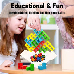 Sturdy base and colorful blocks for Boobysuu Balance Game