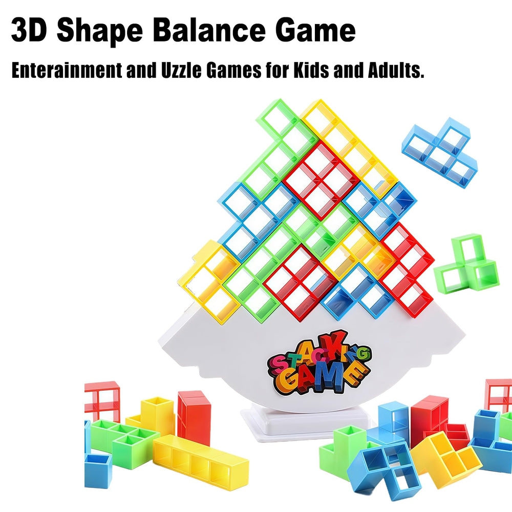 Blocks in blue red green and yellow for Boobysuu Balance Game