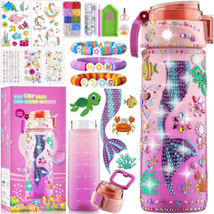 BOOH Mermaid water bottle paint kit for creative play and hydration
