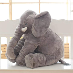BOOJALOO giant elephant plush cuddling pose for cozy nighttime companionship