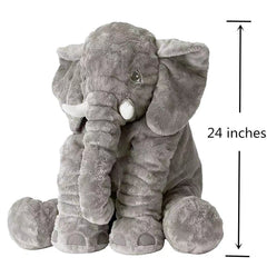 BOOJALOO giant elephant plush ears close-up highlighting fluffy ears for hugs