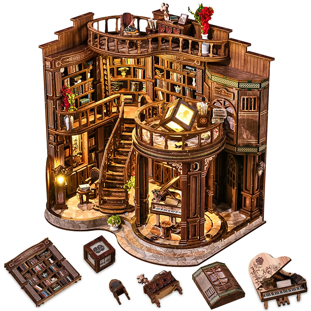 BookTop Dreamy Book Hall kit front view showing decorative library charm