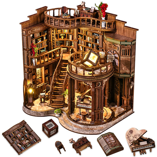 BookTop Dreamy Book Hall kit front view showing decorative library charm
