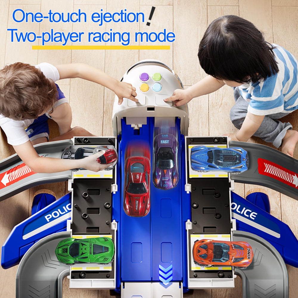 BoomCaCa Dual Play Modes: switch between airplane and race track for varied play.