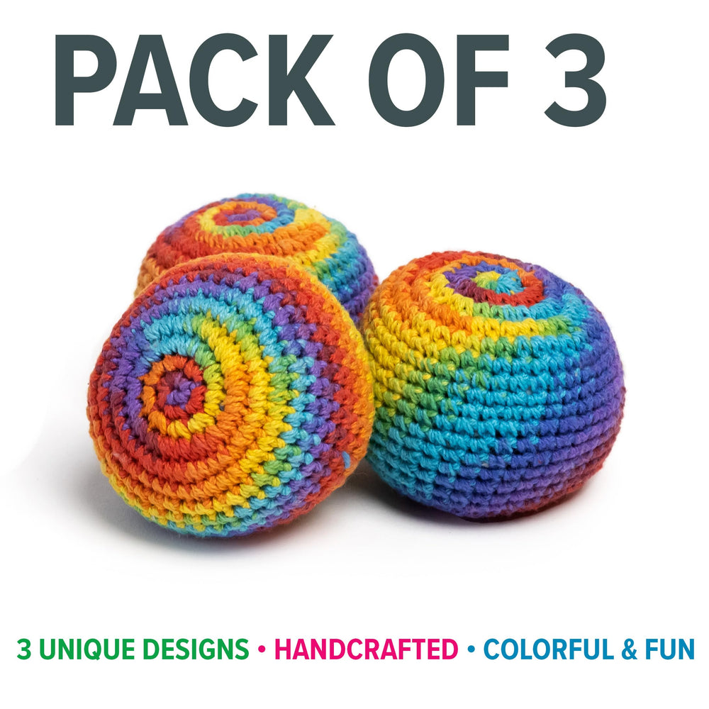 BOONI cotton yarn footbag shows durable construction and eco-friendly materials