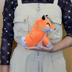 Boonplush Fox plush toy on a shelf, ready to be a cozy decor accent.