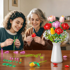 Booyuer Flower Bouquet Building Set stems adjustable for personalized bouquets