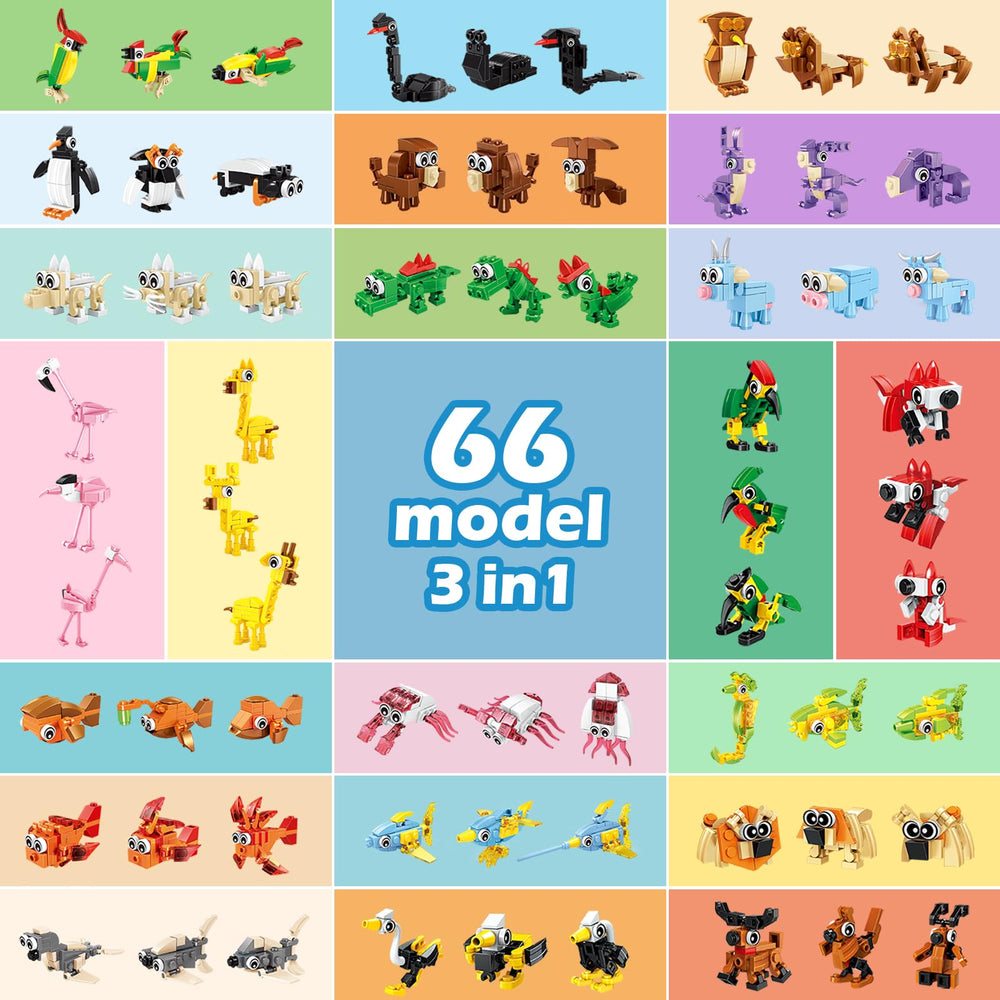 BOPEGOLO animal blocks set fosters group building and collaboration.