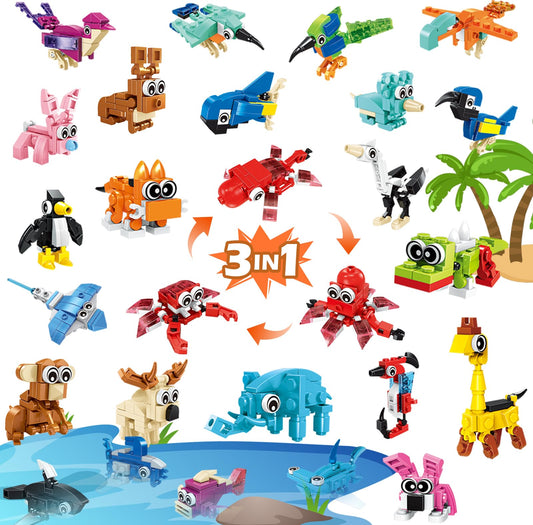 BOPEGOLO mini giraffe block for imaginative play and color recognition