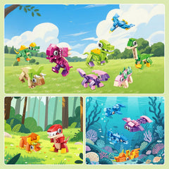 BOPEGOLO colorful dinosaur pieces spark imaginative construction sessions