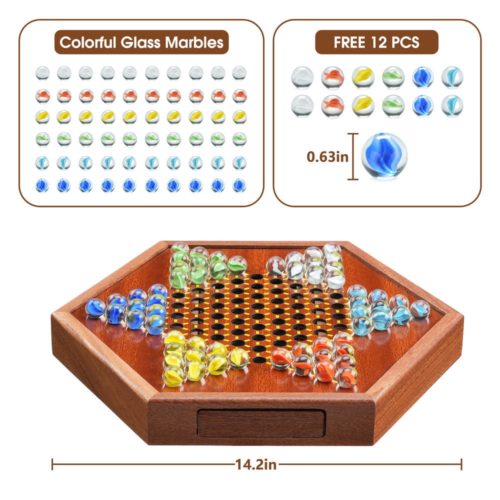 BOPIPA six-player marble strategy game encourages inclusive social play at home.