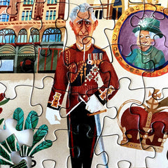 Bopster London Illustrated Puzzle red double-decker bus image perfect for travel lovers.