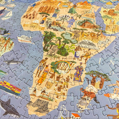 Precision-cut durable pieces of Bopster puzzle aligning snugly