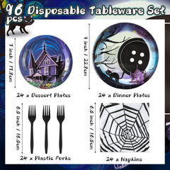 BOpusail Starry Night dessert plates for kid-friendly gatherings