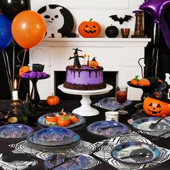BOpusail Starry-night ghost-house pattern enhances Halloween party decor