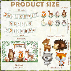 BORAMDO forest animals tablecloth providing wide table coverage