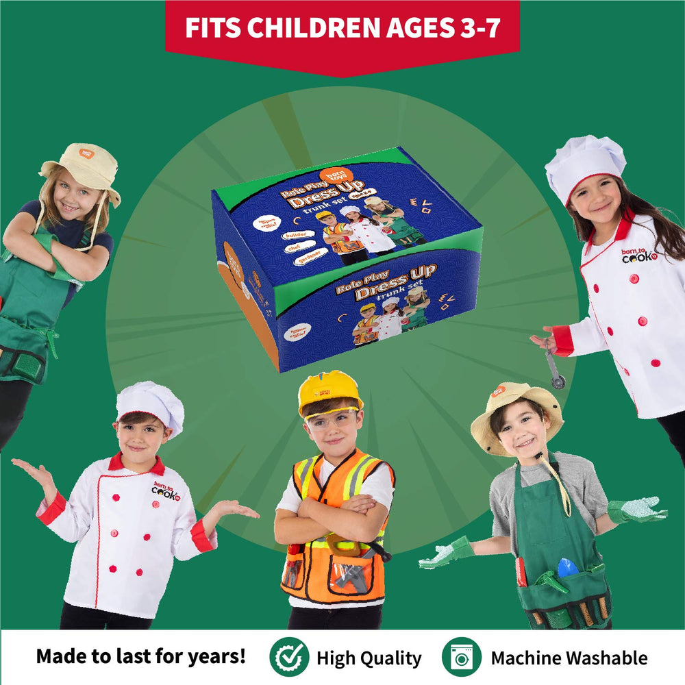 Born Toys soft-fabric costumes for comfortable play.