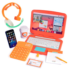 Born Toys home office laptop lights up to spark imaginative play