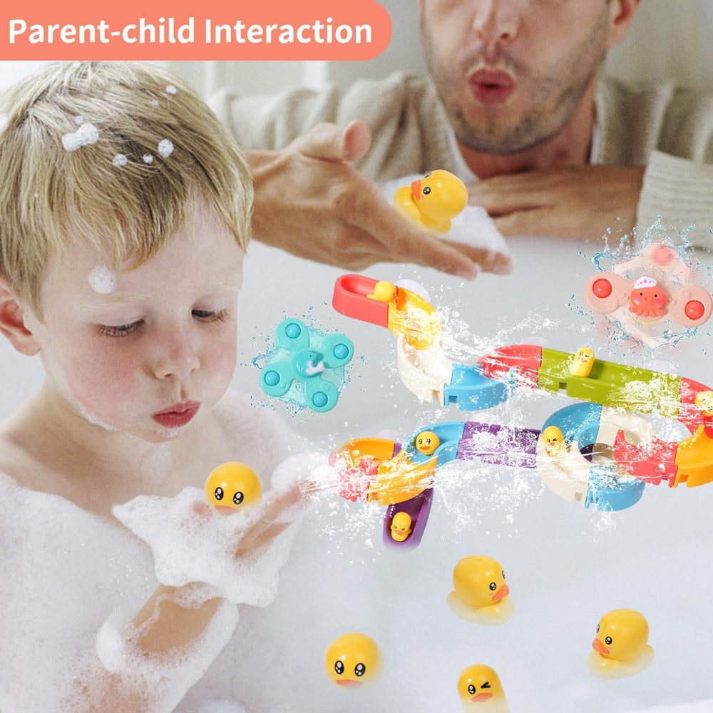 Assembly tracks form a smooth glide route for fast water play
