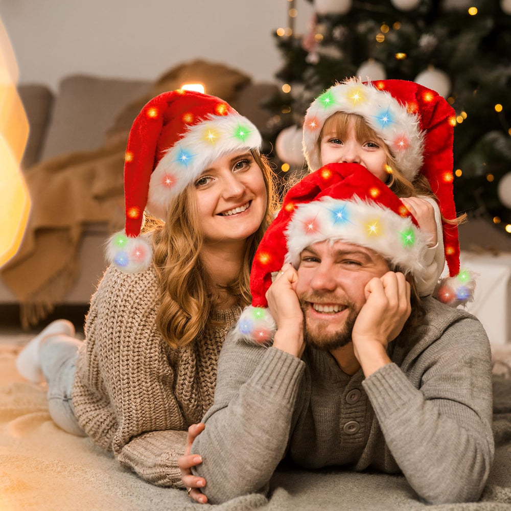 BOSONER Santa Hat Light Up packaged conveys ready-for-gifting presentation.