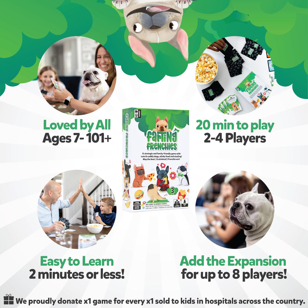 BOSS DOG GAMES Farting Frenchies dognapping card creating playful twists
