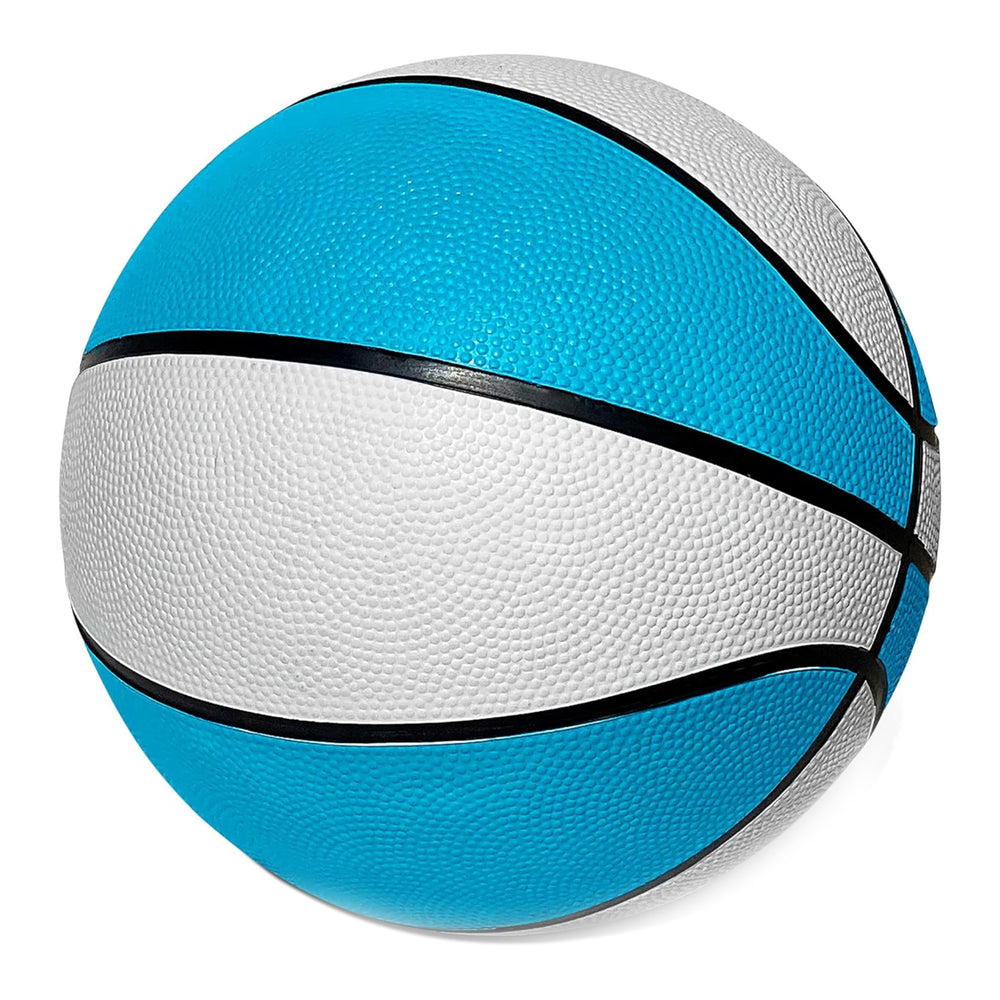 Botabee 9-inch blue pool basketball submerged in water for splashy play