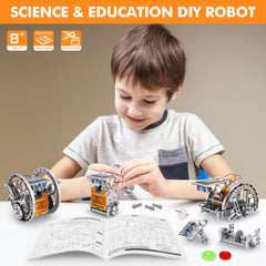 Bottleboom solar robot parts closeup reveals gears fueling mechanical curiosity.