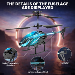 BotZilla RC Helicopter demo mode showcases auto-rotation for added excitement