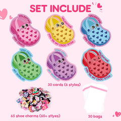 BotZilla shoe charms variety adds color for festive card gifts.