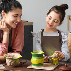 BOUBONI bulk kit supports group projects with colorful aprons.