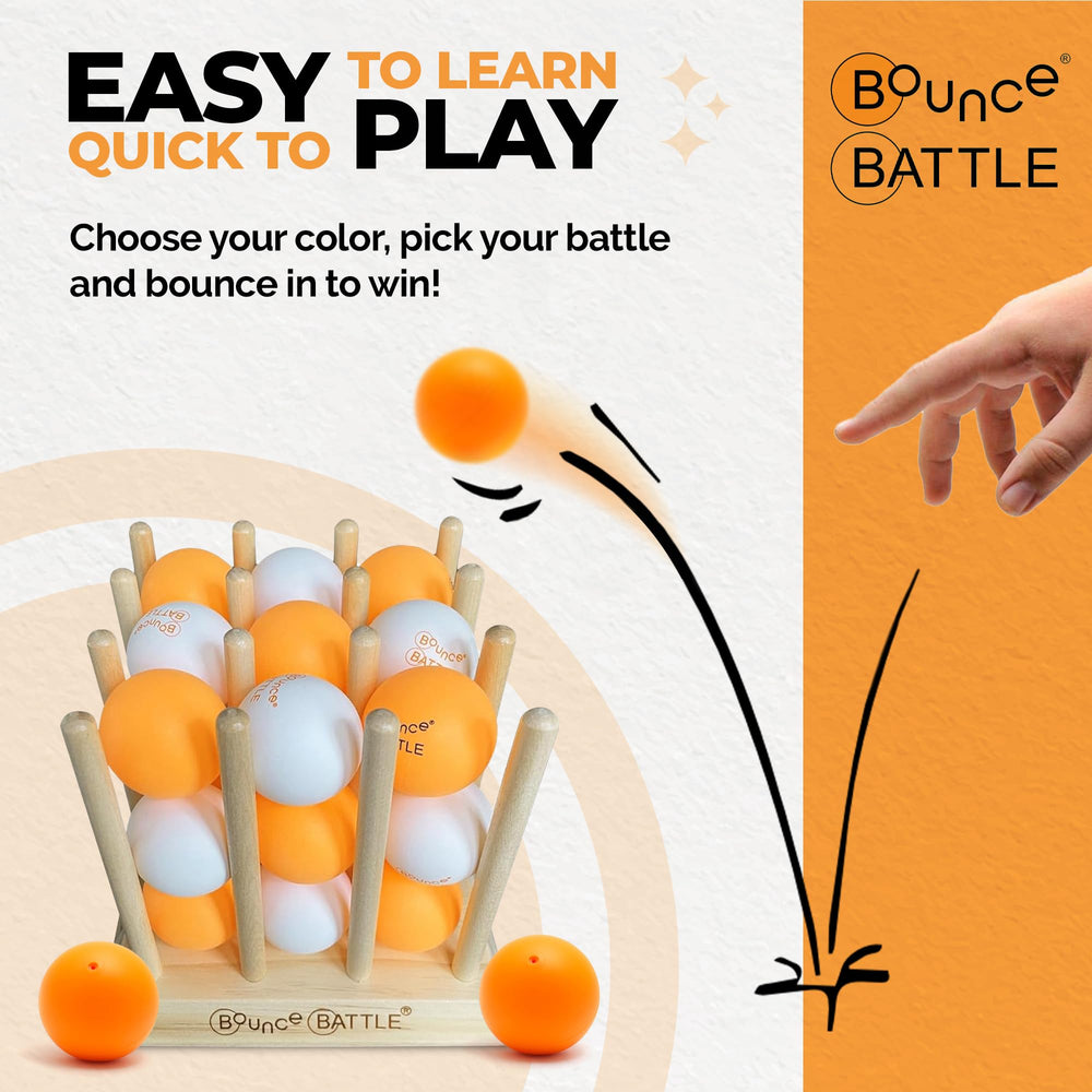 Bounce Battle Wood Edition balls 27; consistent bounce for fast rounds.