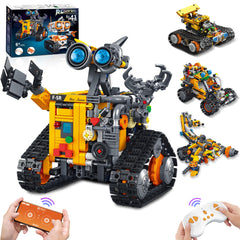 Bouraw Robot Building Kit assembly showing 4-in-1 versatility for kids