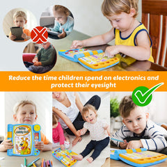 Boxiki Kids Talking Activity Book memory match boosting recall