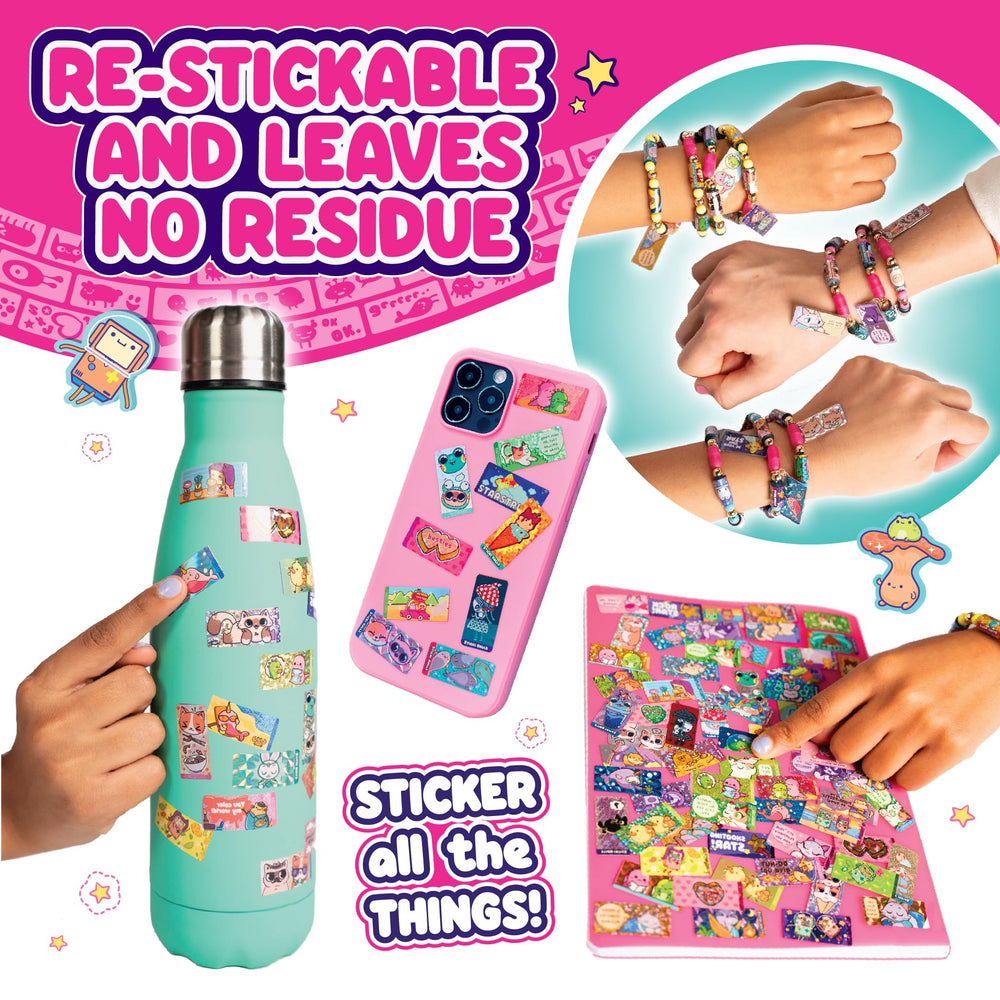 BoxLunch Sticki Rolls bracelet showcases a glittery narwhal design for sparkle.