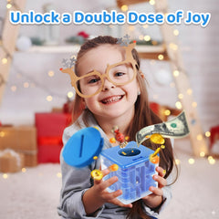 Boxveria Money Maze Box in vibrant colors for family gifting