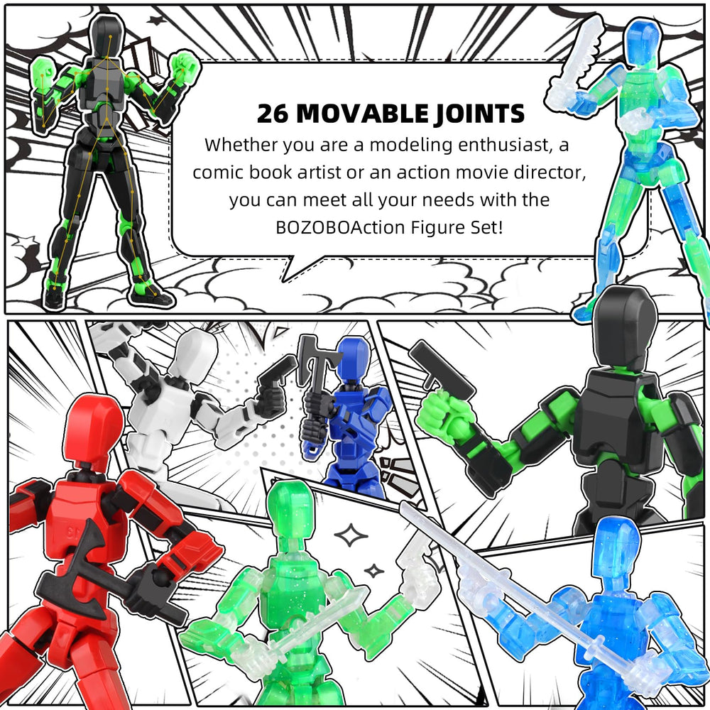 BOZOBO Luminous 13 black-green figure for display and posture study.