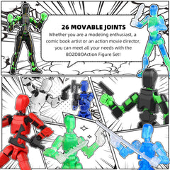 BOZOBO Luminous 13 black-green figure for display and posture study.