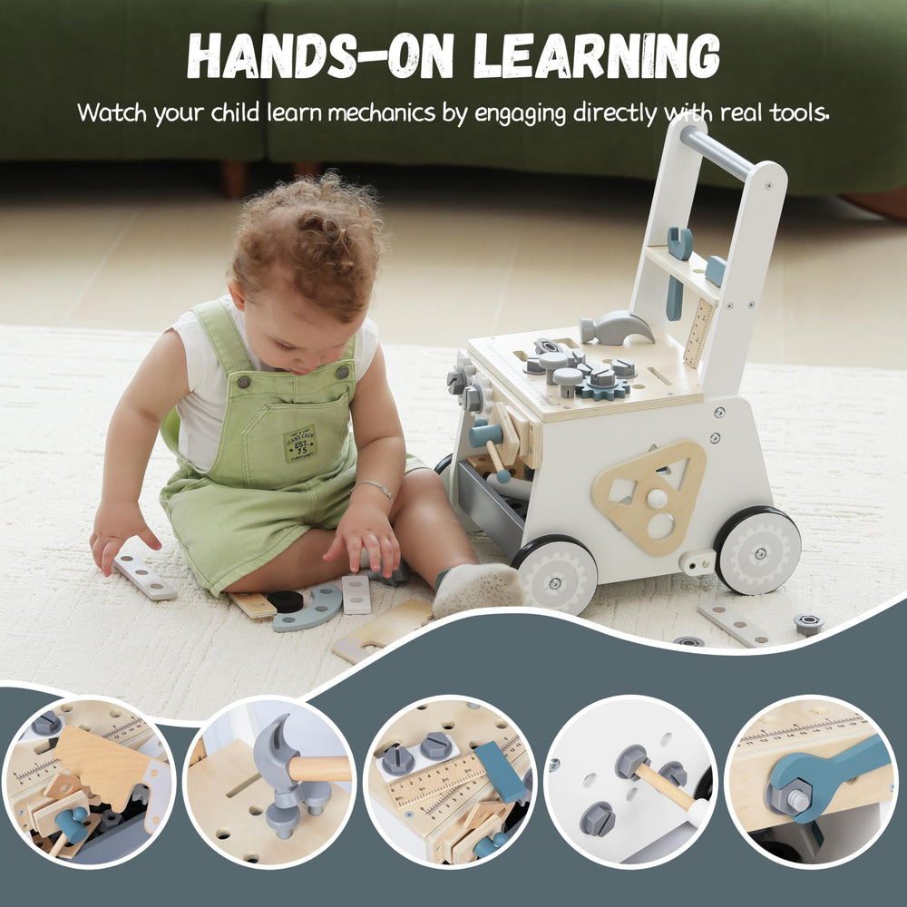 bpmfkid wooden baby push walker gift-ready packaging perfect for birthdays