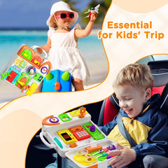 BQU Travel-ready Busy Board keeps kids entertained on trips.
