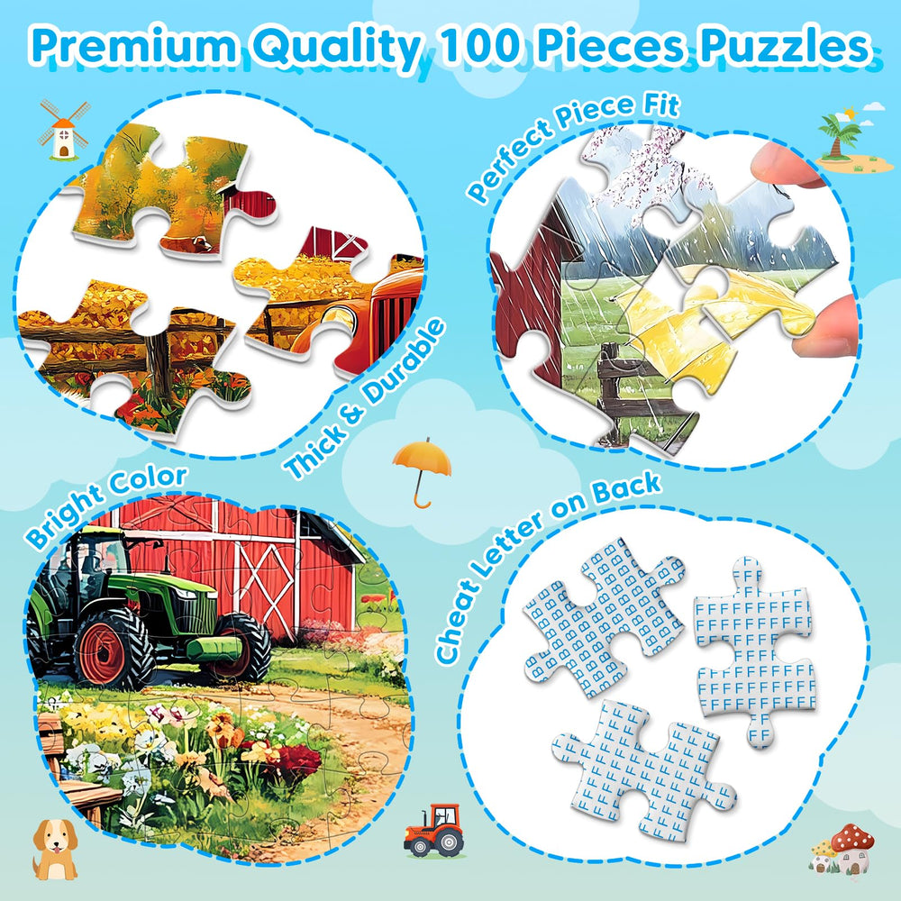 Bractowa Beach Resort 100-piece puzzle offers sunny imagery for engaging, screen-free time