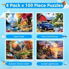Bractowa Farm and Pickup puzzle engages kids and seniors alike with bright colors