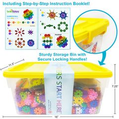 Brain Flakes tote demonstrates durable storage for quick setup and cleanup.