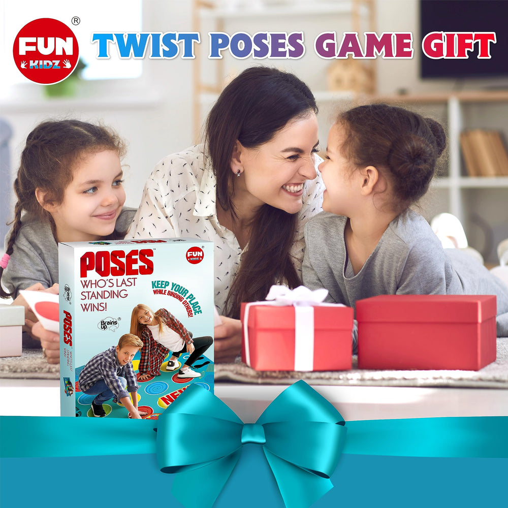 BRAINS UP Classic Twist Poses suitable for indoor outdoor use by kids and adults