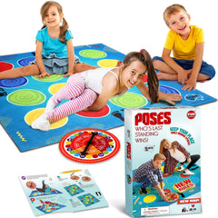 BRAINS UP Classic Twist Poses spinner focus for group play and balance challenge