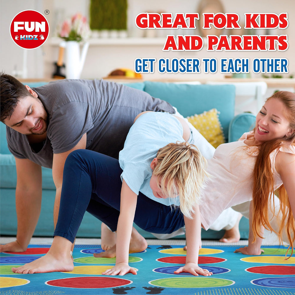 BRAINS UP Classic Twist Poses velcro strips secure the mat on the floor