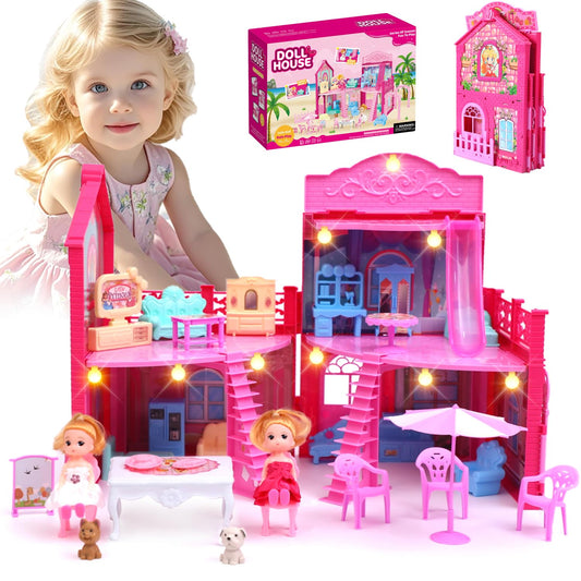 BRAITEN dollhouse living room with realistic furniture for imaginative play