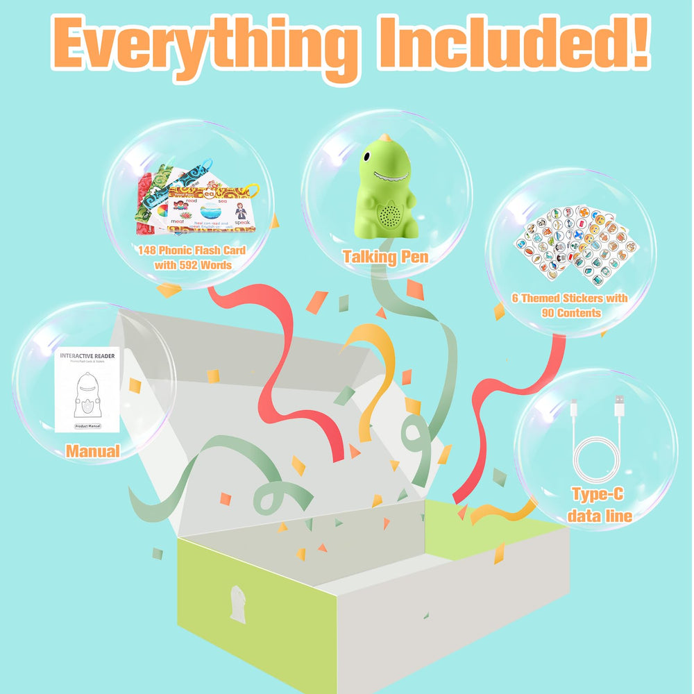 Brakverla kid-friendly pen makes reading practice fun and comfortable for kids.