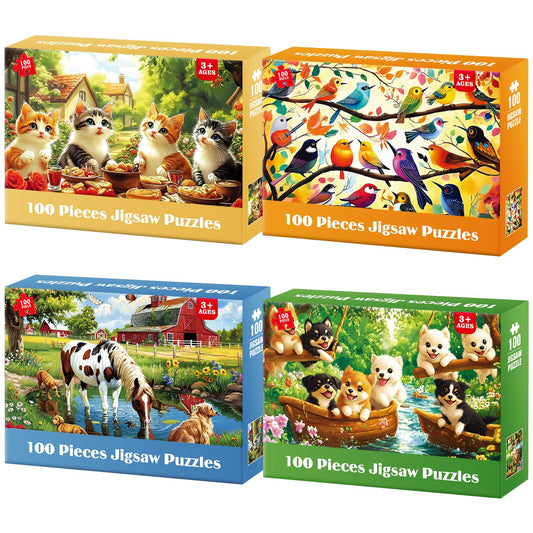 BraniacBits kittens partying puzzle image — enhances focus and fine motor skills during play