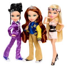 Bratz Cady wearing pink heels and sneakers for versatile fashion play