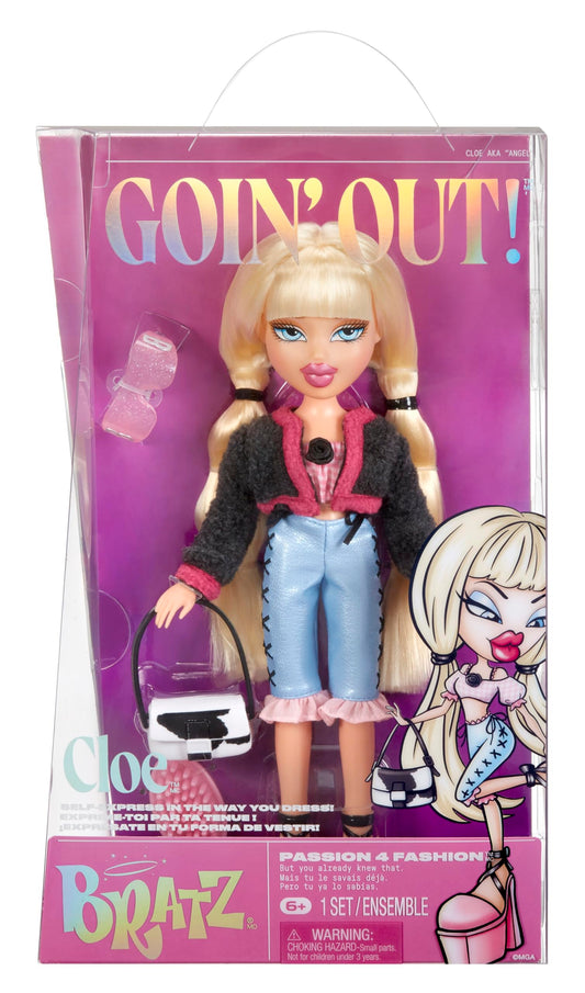 Bratz Goin’ Out Cloe doll in complete outfit for stylish pretend play.